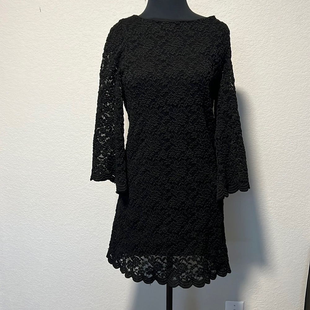 Alice and Olivia black laced dress